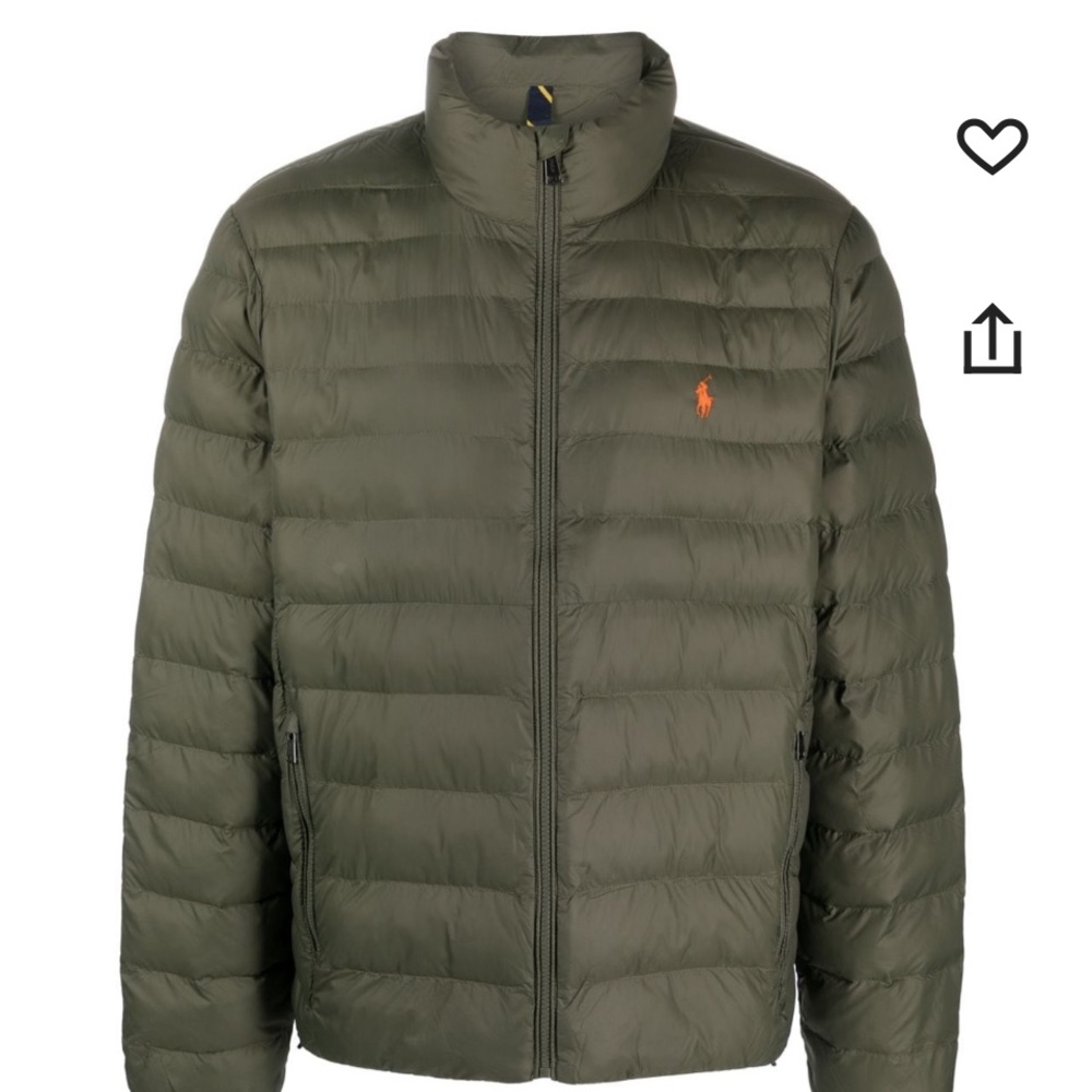 Ralph Lauren Olive Puffer Jacket 2XL New